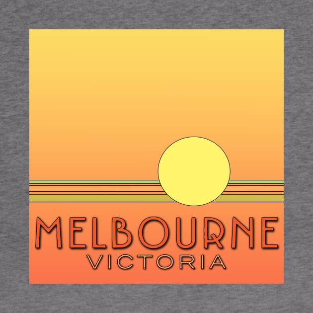 Melbourne Victoria Sunset by seadogprints